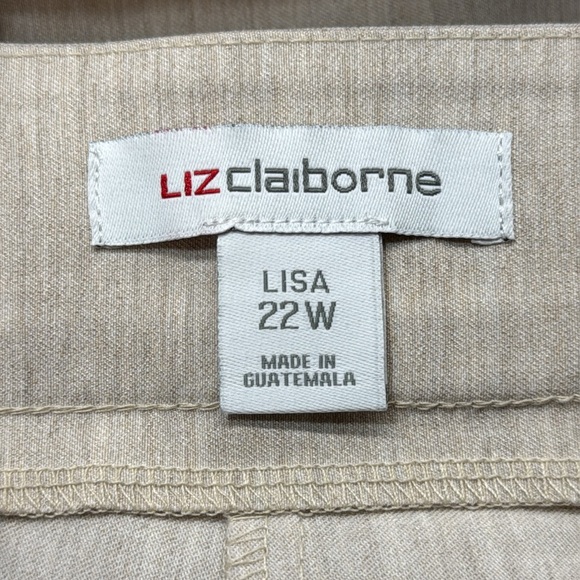 Liz Claiborne NWT Lisa Tan Heather Secretly Slimming Mid Rise Straight Leg Pants - Picture 8 of 11